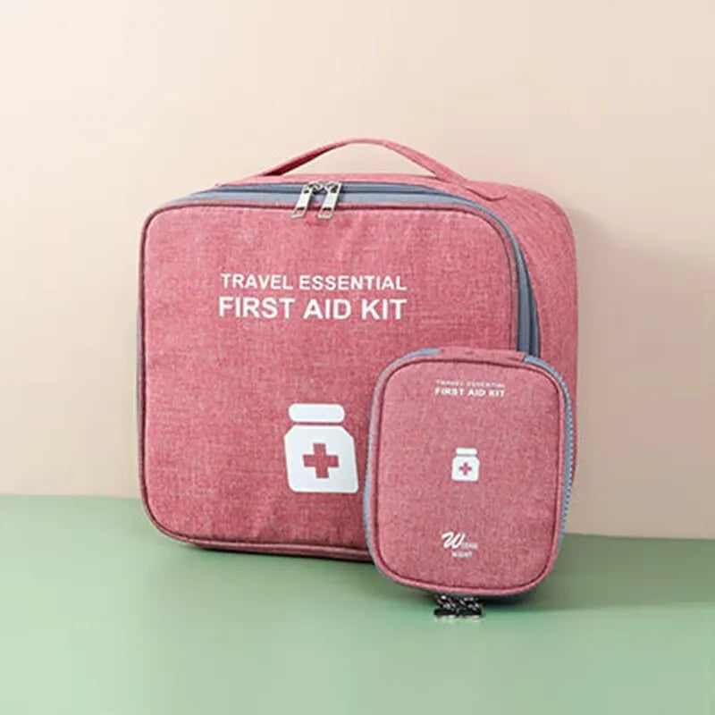 Premium Family First Aid Kit - Portable Travel Medical Storage Organizer
