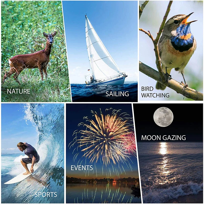 Professional HD Monocular Telescope 80x100 - High Power Zoom with Tripod & Phone Adapter