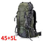 Naturehike 45L-60L Outdoor Hiking Backpack - External Frame Climbing Rucksack