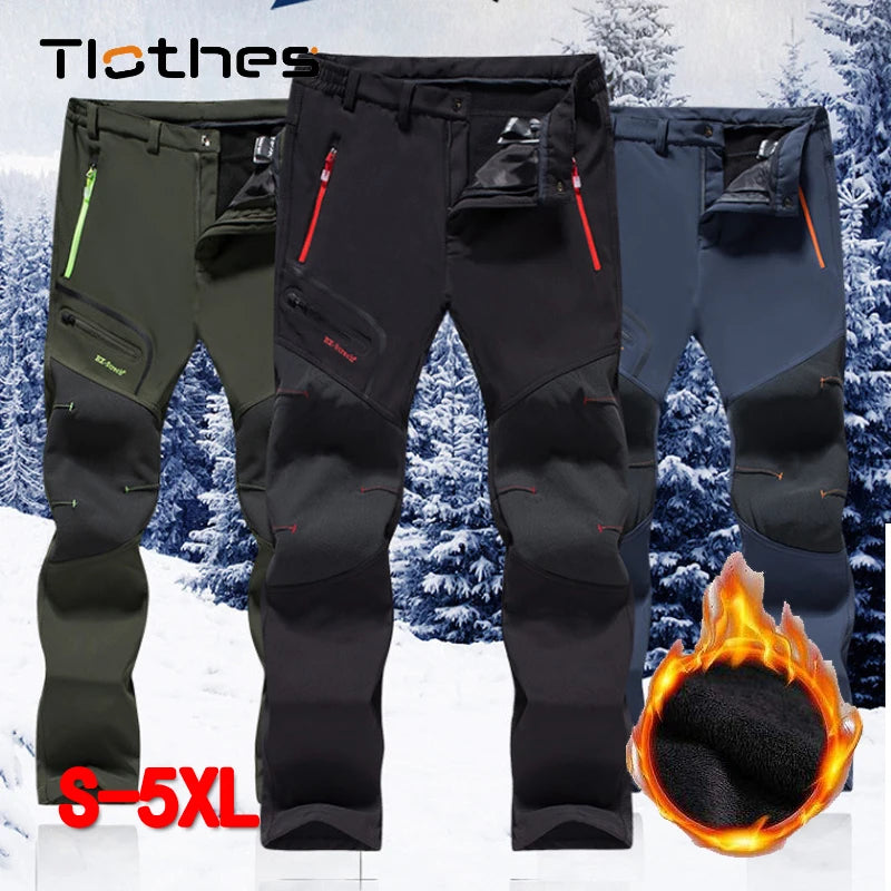 Men's Winter Fleece-Lined Tactical Pants