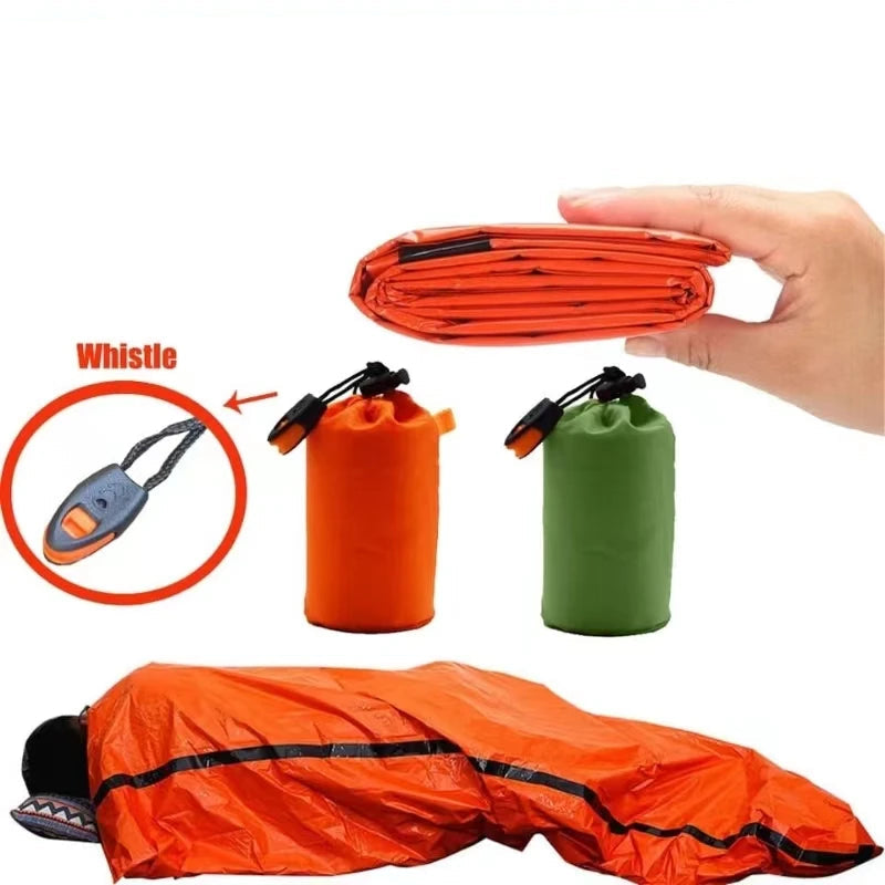 Emergency Mylar Thermal Sleeping Bag - Waterproof Survival Shelter