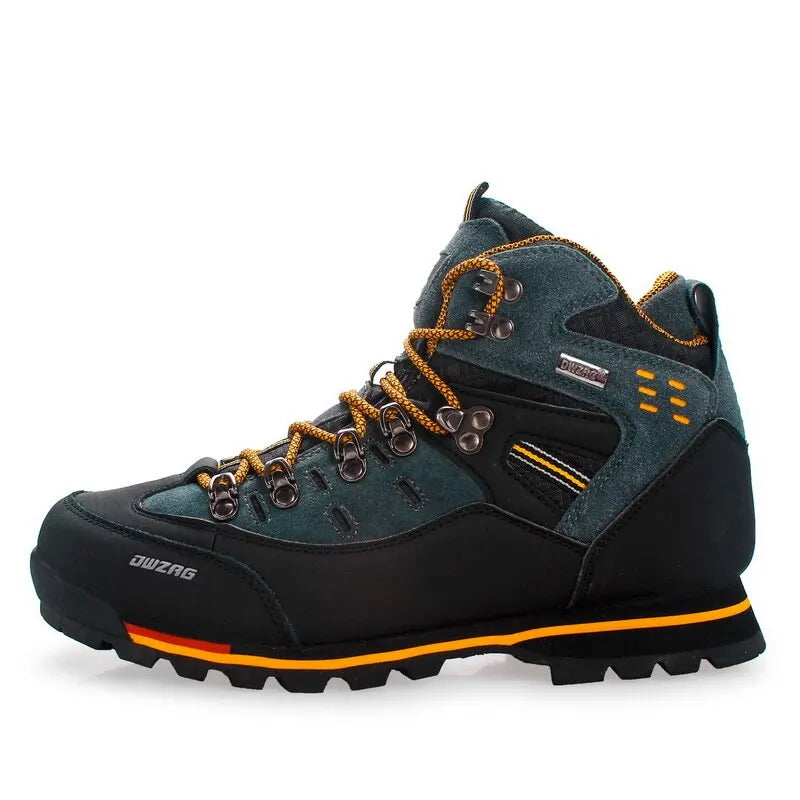Men's Waterproof Hiking Boots - Breathable Outdoor Mountain Climbing Shoes