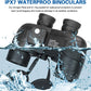 Professional Marine Binoculars 10x50 with Rangefinder & Compass - IPX7 Waterproof