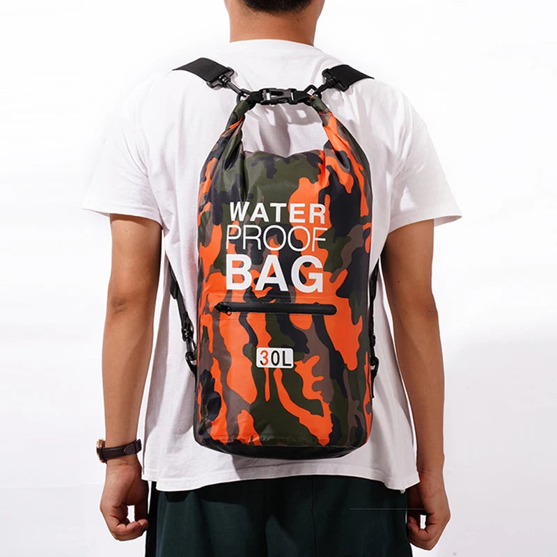 Waterproof Dry Bag Backpack - 30L/15L with Wet Separation Pocket