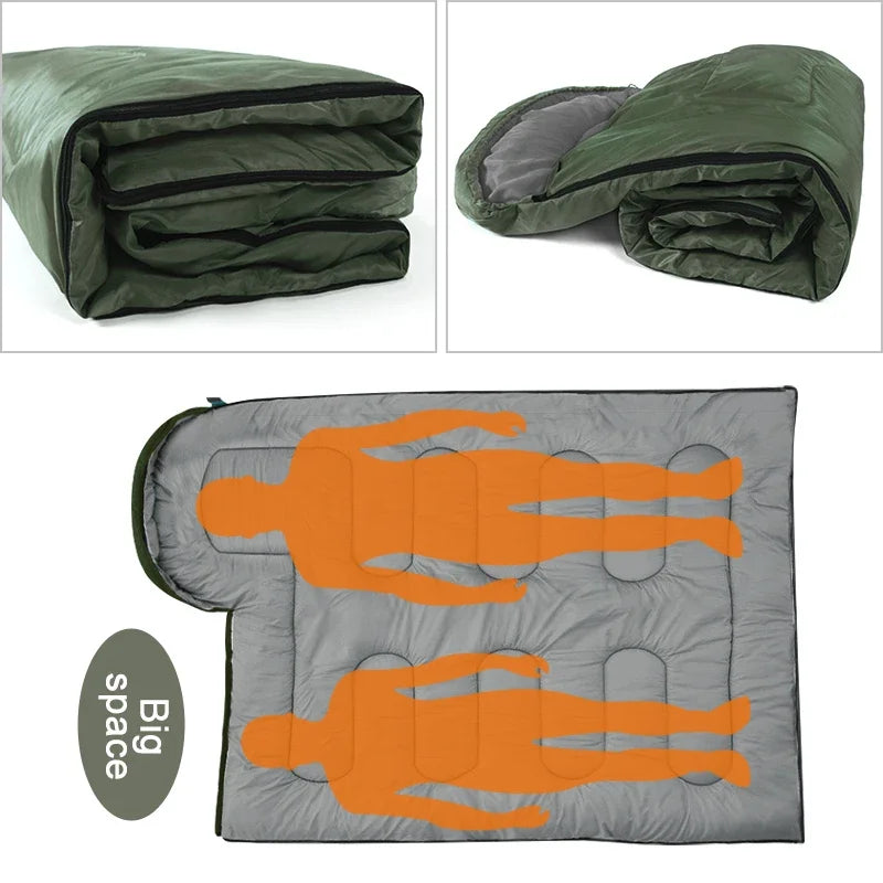 PACOONE 4-Season Camping Sleeping Bag - Lightweight Winter Envelope Design