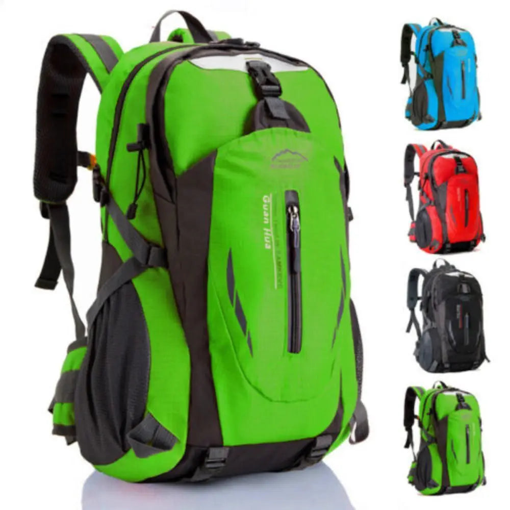 40L Waterproof Hiking Backpack - Durable Nylon Outdoor Rucksack