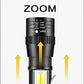 Rechargeable Mini LED Flashlight - COB+XPE Portable Torch with Zoom