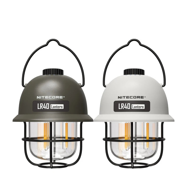 NITECORE LR40 Rechargeable Camping Lantern - 100 Lumens LED Light with Power Bank