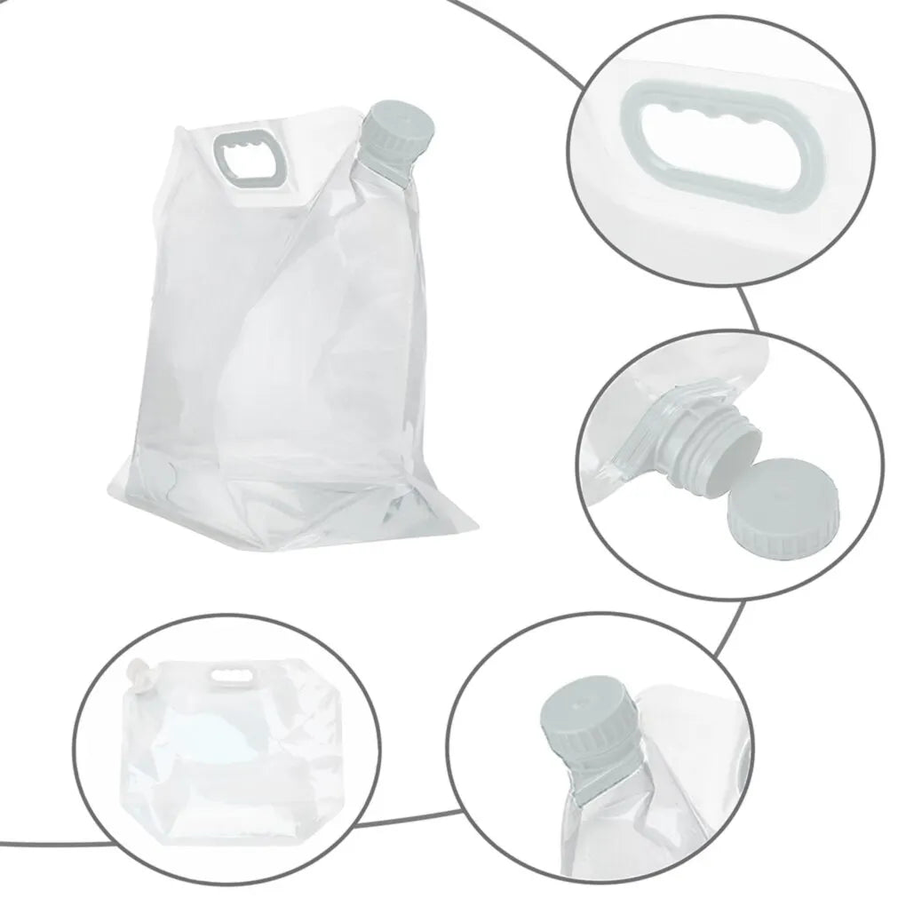 5L Collapsible Water Container - Portable Outdoor Camping Hydration Bag