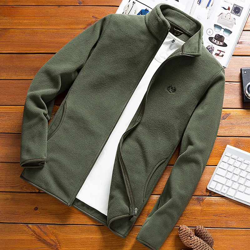 Men's Tactical Softshell Jacket - Windbreaker Fleece Outdoor Coat