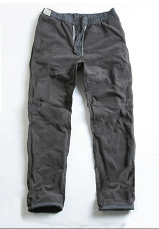 Men's Double-Layer Thermal Cargo Pants - Winter Tactical Trousers