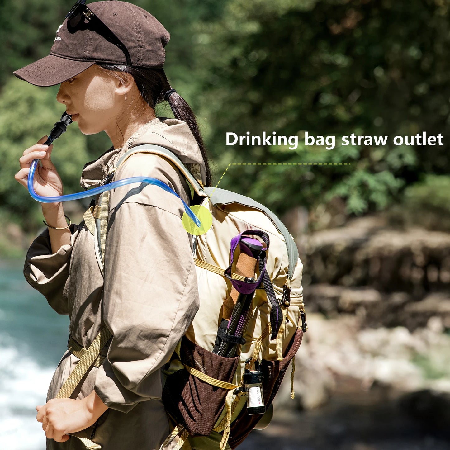 BISINNA 22L Ultralight Waterproof Hiking Backpack - Foldable Travel Pack