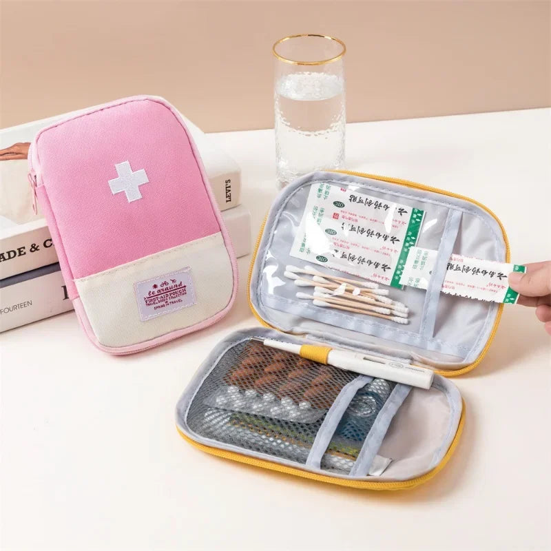 Portable First Aid Kit - Compact Medical Organizer for Travel & Home