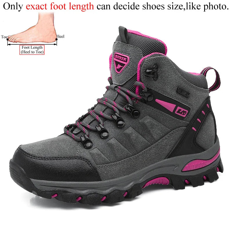 Women's Waterproof Hiking Boots - Professional Outdoor Trekking Footwear